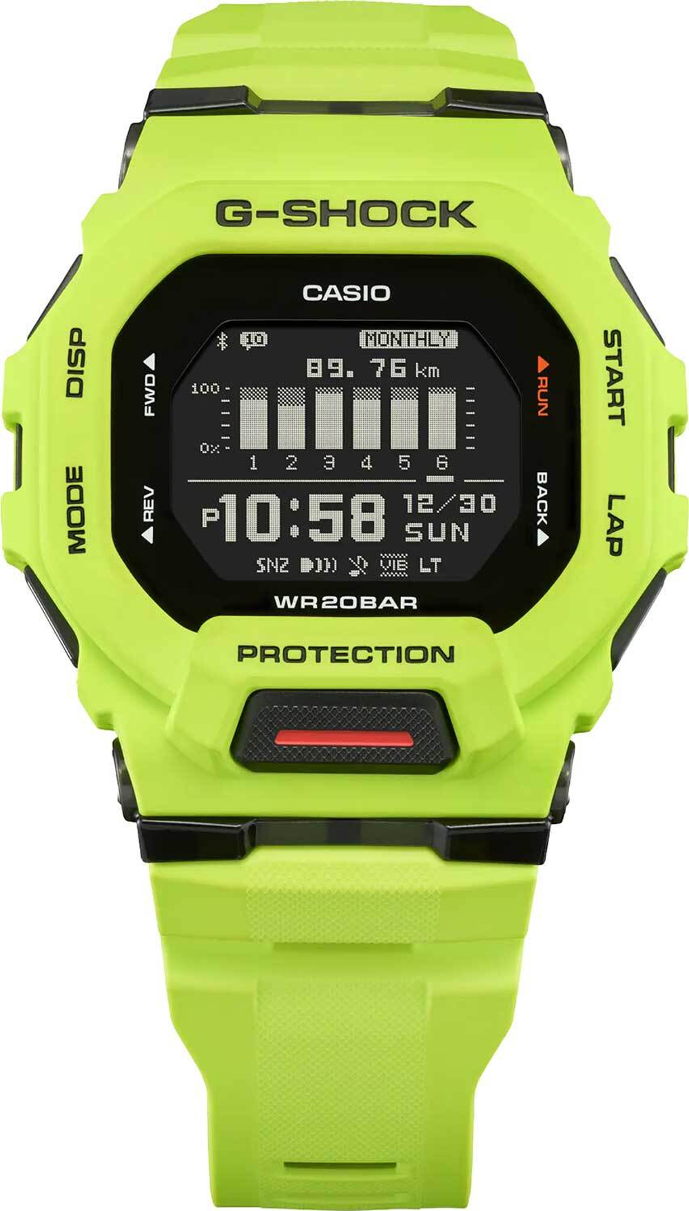 Японские спортивные наручные часы Casio G-SHOCK GBD-200-9ER с хронографом