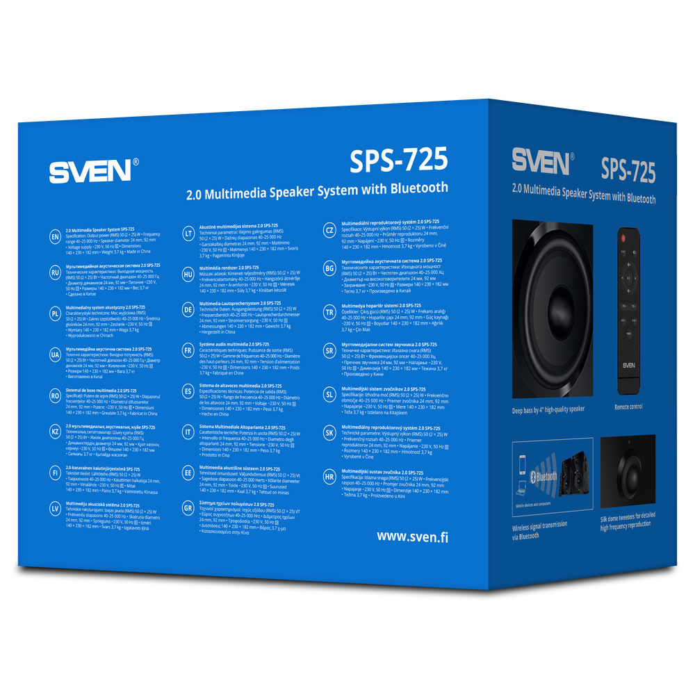 Компьютерные колонки SVEN SPS-725 Black