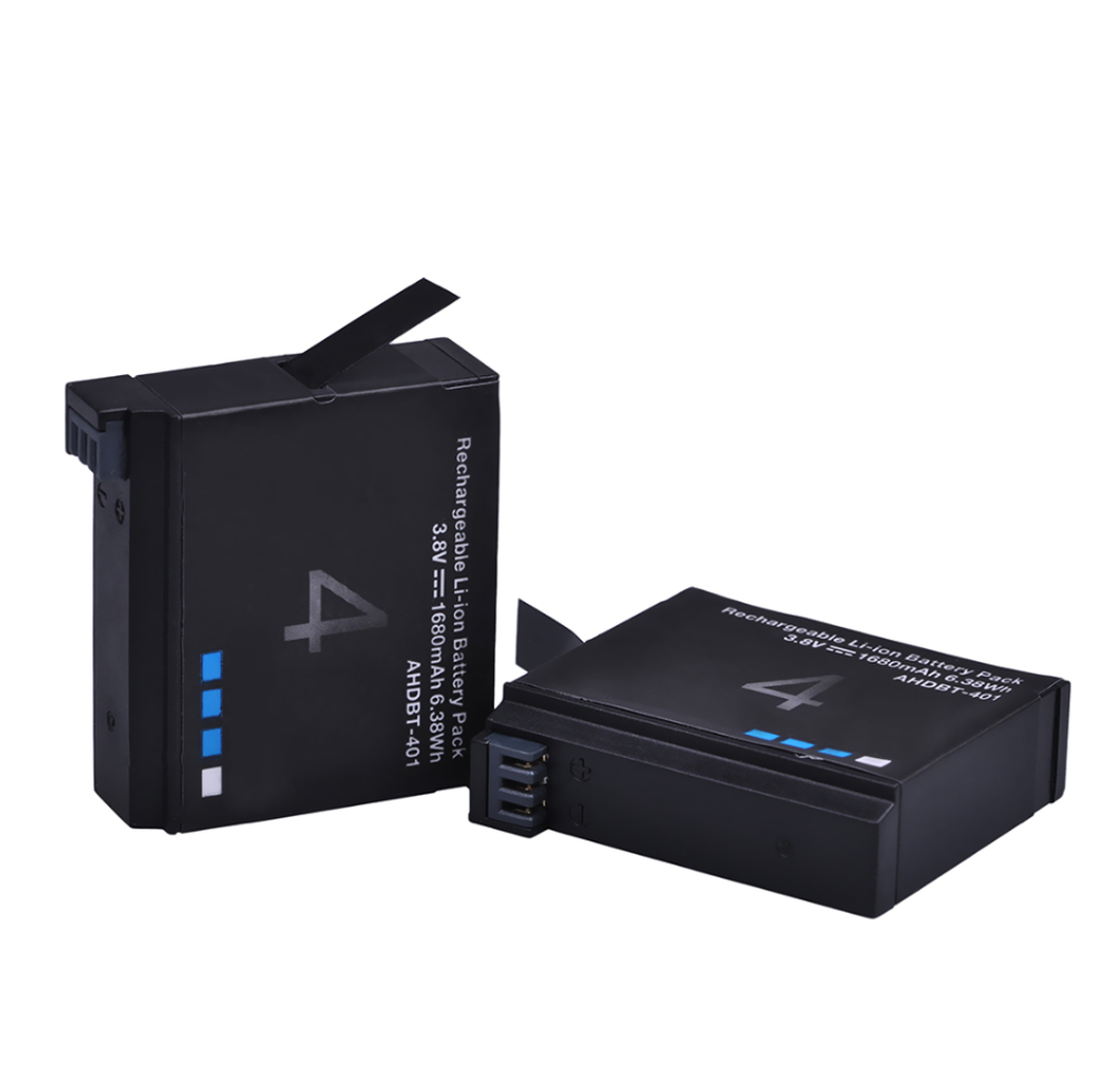 Комплект BATMAX AHDBT-401 зарядное устройство и три аккумулятора (1680 mAh) для экшн-камер