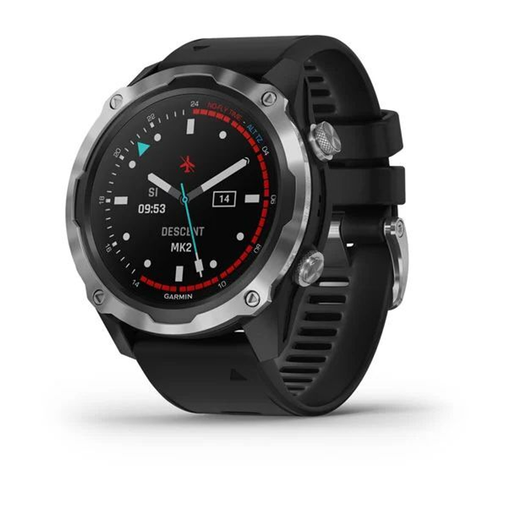 Умные часы Garmin Descent MK2, 1.4&quot;, Wi-Fi, стальной серый/черный