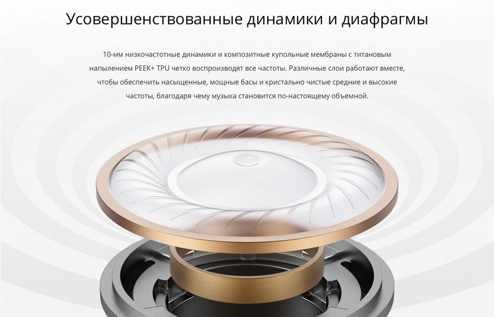 Беспроводные наушники RealMe Buds T100 True Wireless 5.3 Bluetooth 88MS Blue