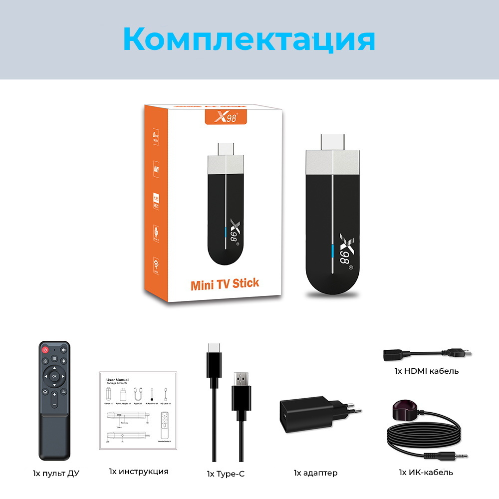 Смарт-приставка TM8 X98 S500 4/32 черный