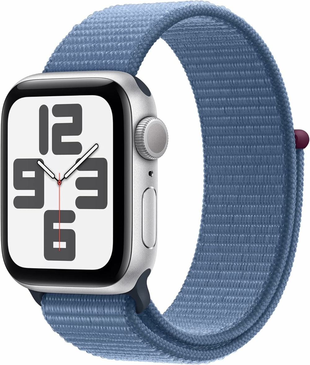 Умные часы Apple Watch SE Gen 2 (2023) GPS + Cellular 40 мм Silver Aluminum Case/Winter Blue Sport Loop