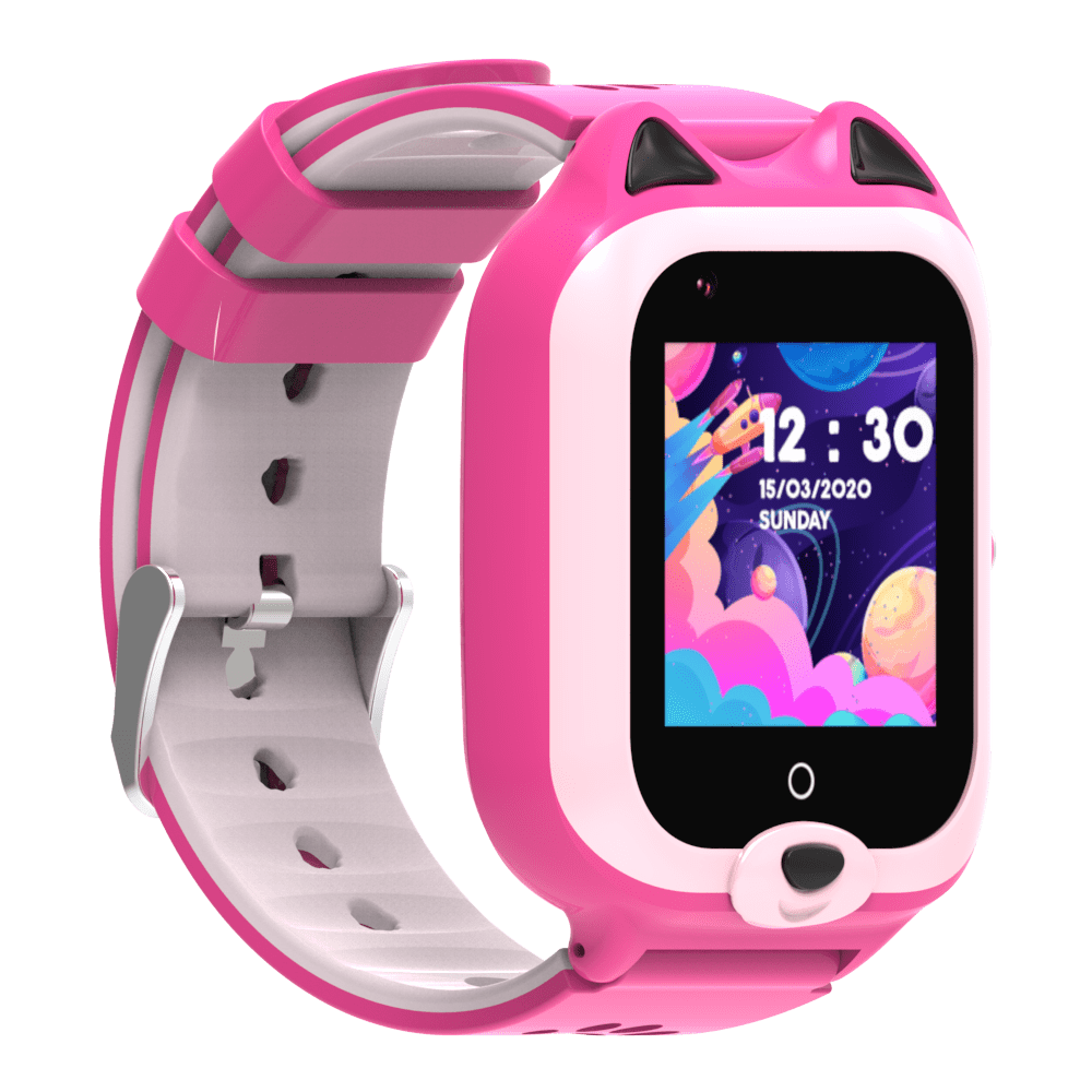 Часы Smart Baby Watch Wonlex KT22 + переносной аккумулятор, розовый