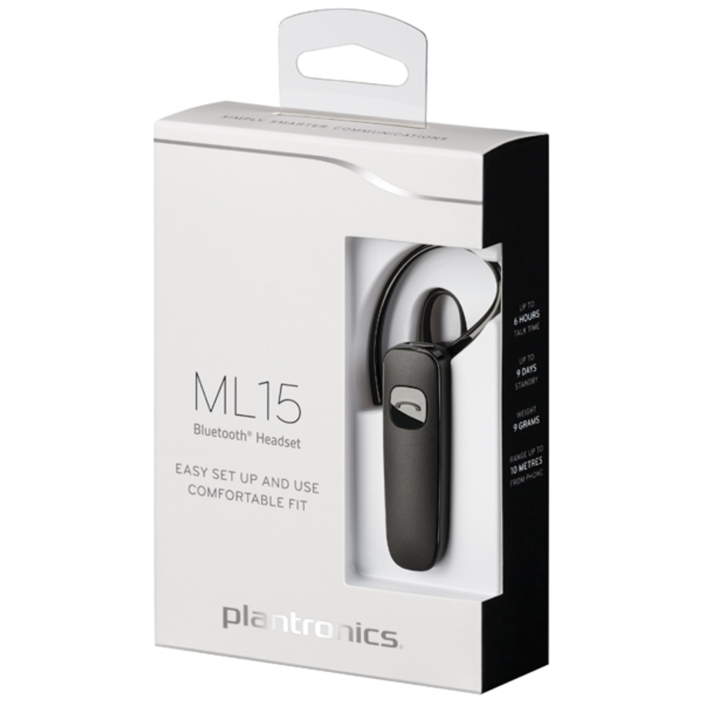 Гарнитура Bluetooth Plantronics ML15 (204666-05) Black