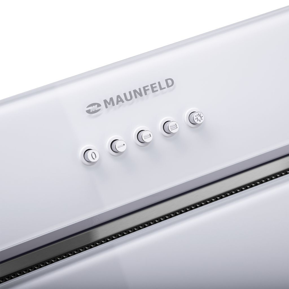 Вытяжка встраиваемая MAUNFELD TRAPEZE 601GG белый