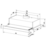 Вытяжка встраиваемая HEBERMANN HBFH 50.1 W 1М White
