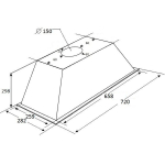 Вытяжка встраиваемая KUPPERSBERG Inlinea 72 C бежевый