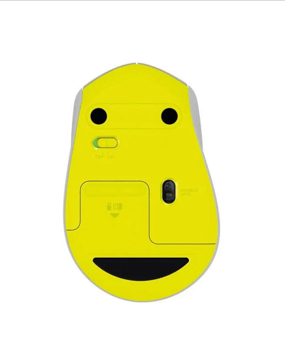 Беспроводная мышь Logitech M330 Silent Plus белый, желтый (910-004926)