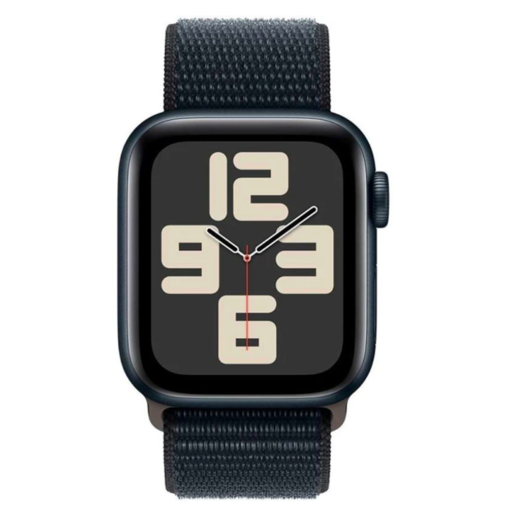 Смарт-часы Apple Watch SE 44 мм 2023 тёмная ночь, M/L спортивный ремешок