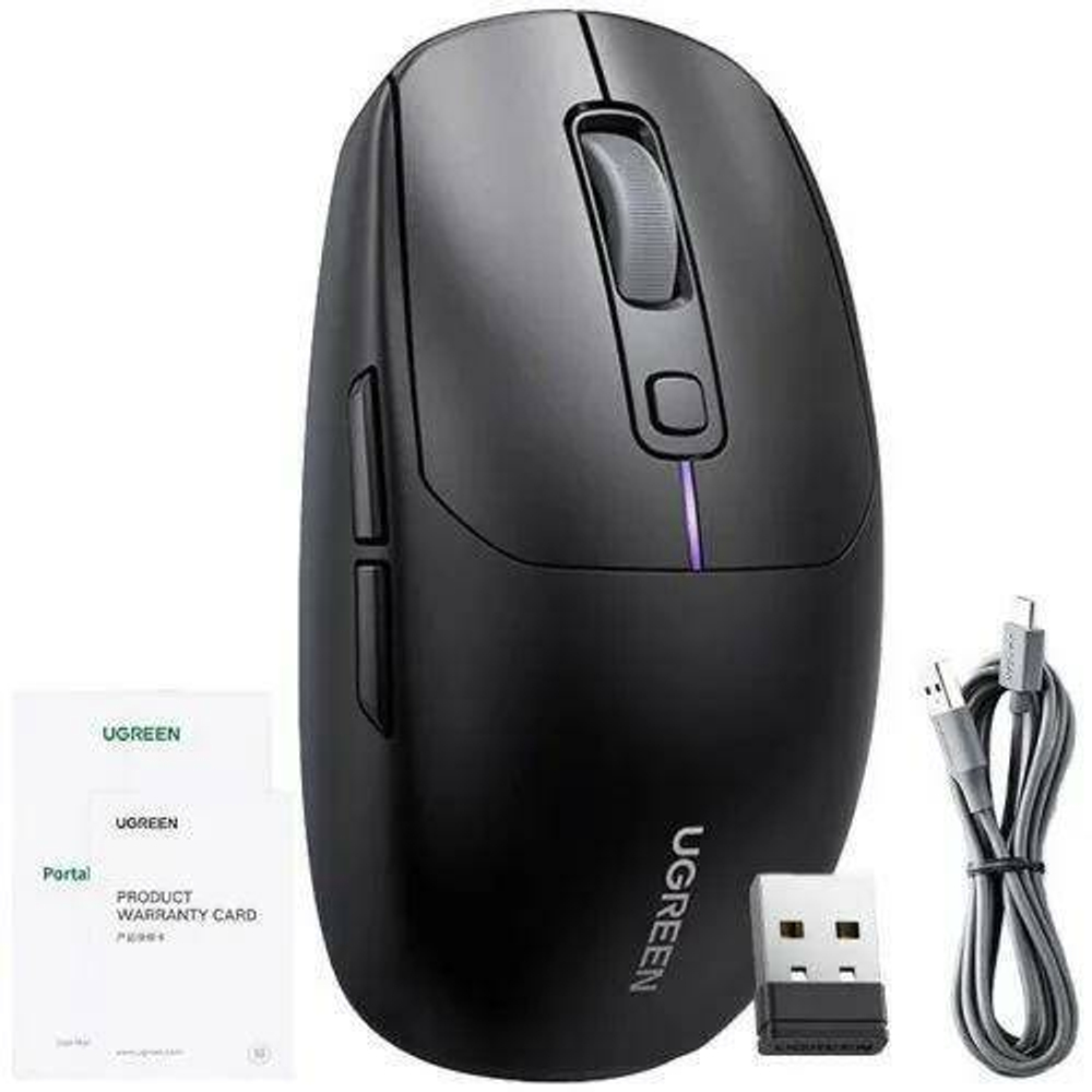 Беспроводная игровая мышь uGreen MU103 черный (90539)