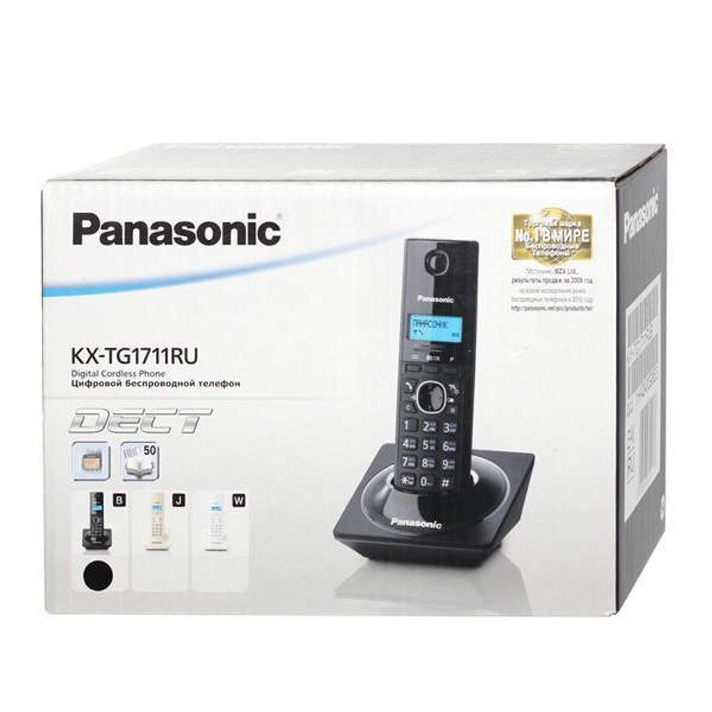 DECT телефон Panasonic KX-TG1711RUB черный