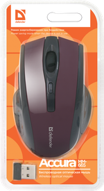 Беспроводная мышь Defender Accura MM-665 Red/Gray