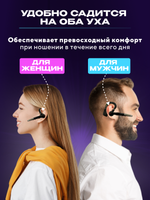 Беспроводная Bluetooth гарнитура Taymlux HSP-B3 PRO черный с шумоподавлением