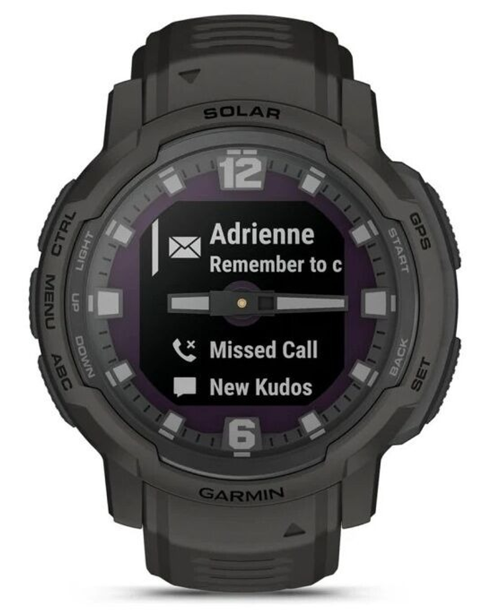 Наручные часы мужские GARMIN Instinct Crossover Solar черные