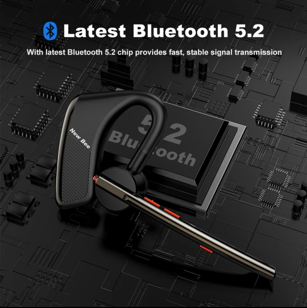 Моно гарнитура New Bee M50 золотистый, черный (LC50bl)