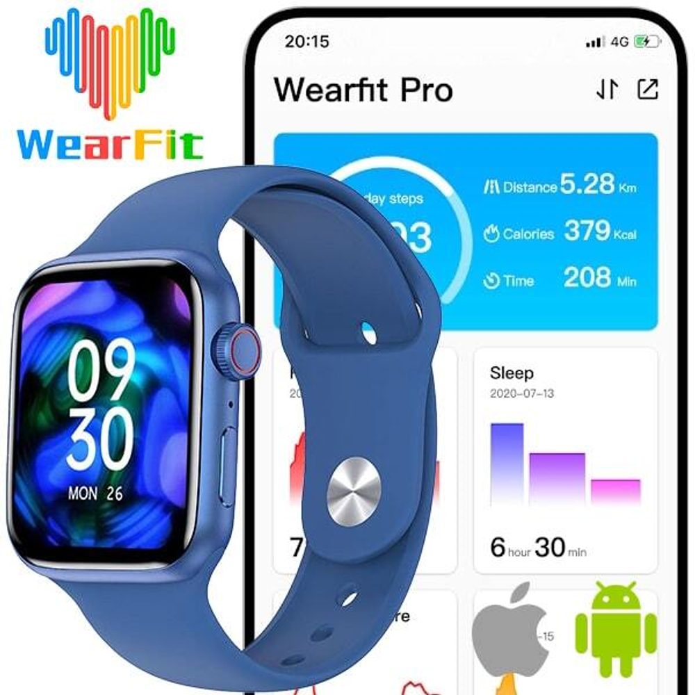 Смарт-часы SmartWatch M7 PRO 45мм, Blue