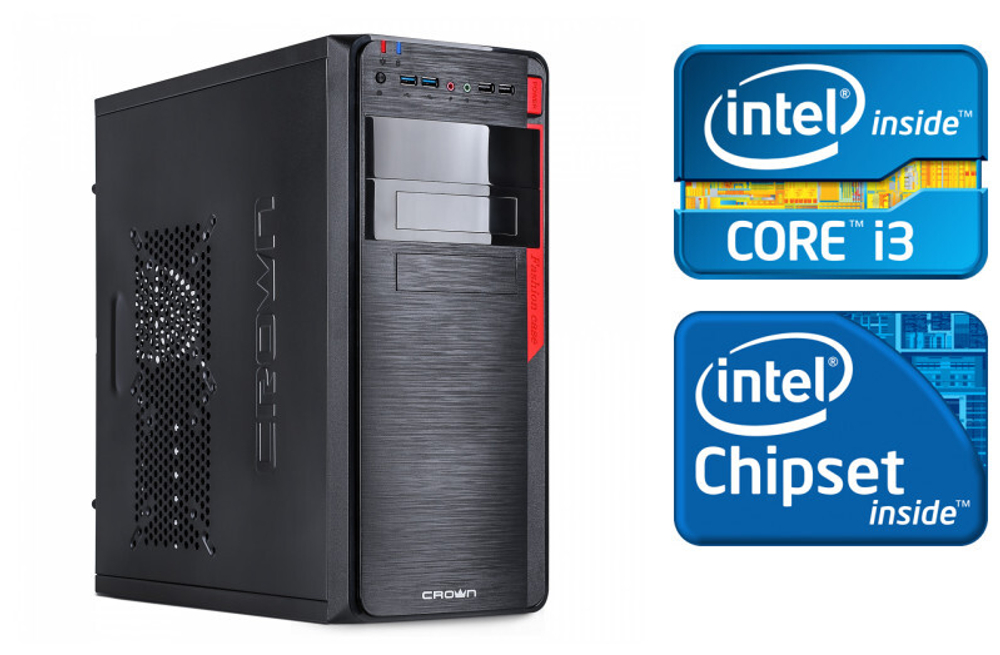 Системный блок TopComp AK 121970274 Core i3 2100/HD Graphics/HDD 1TB/RAM 4GB