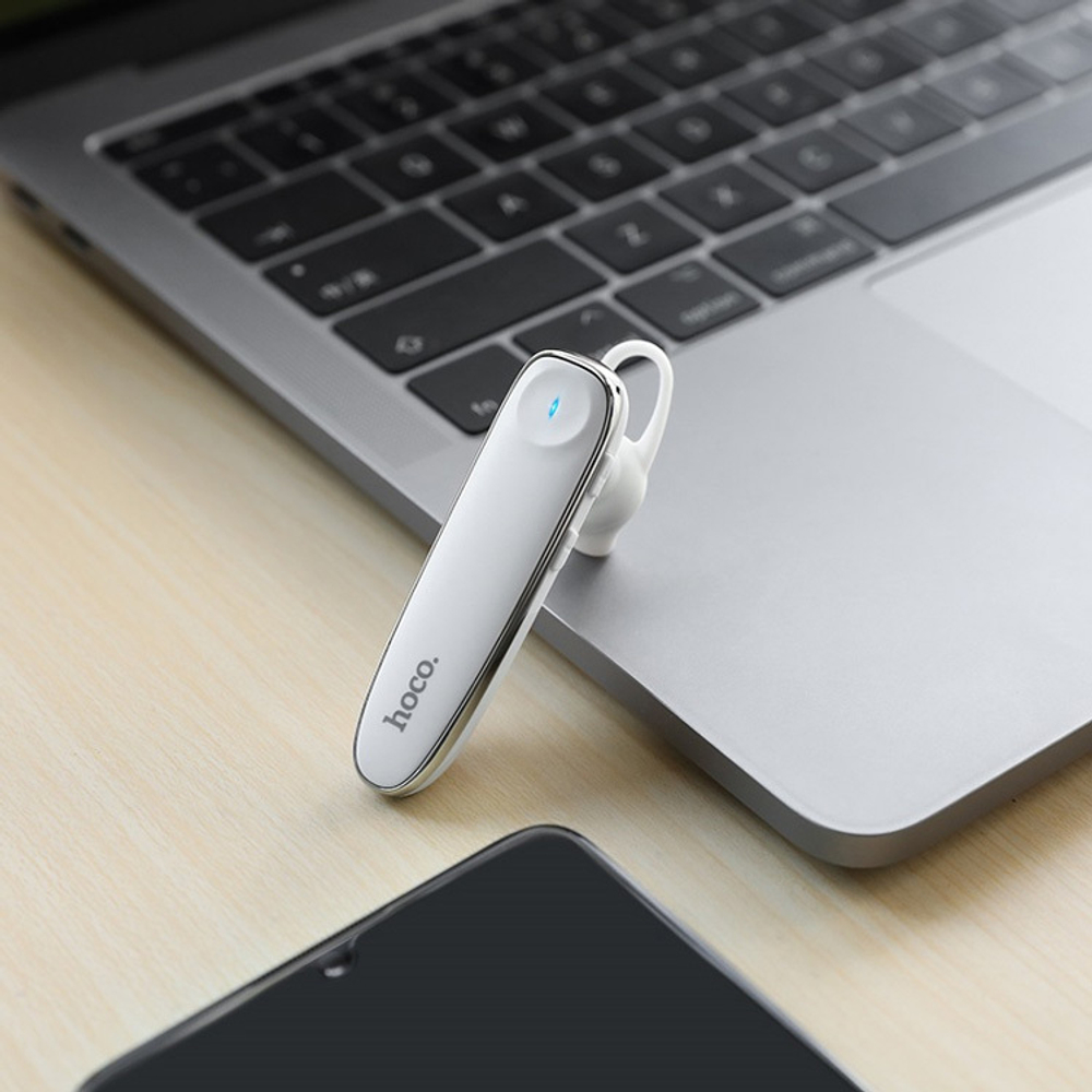 Гарнитура Bluetooth Hoco E49 Young Business - Белая