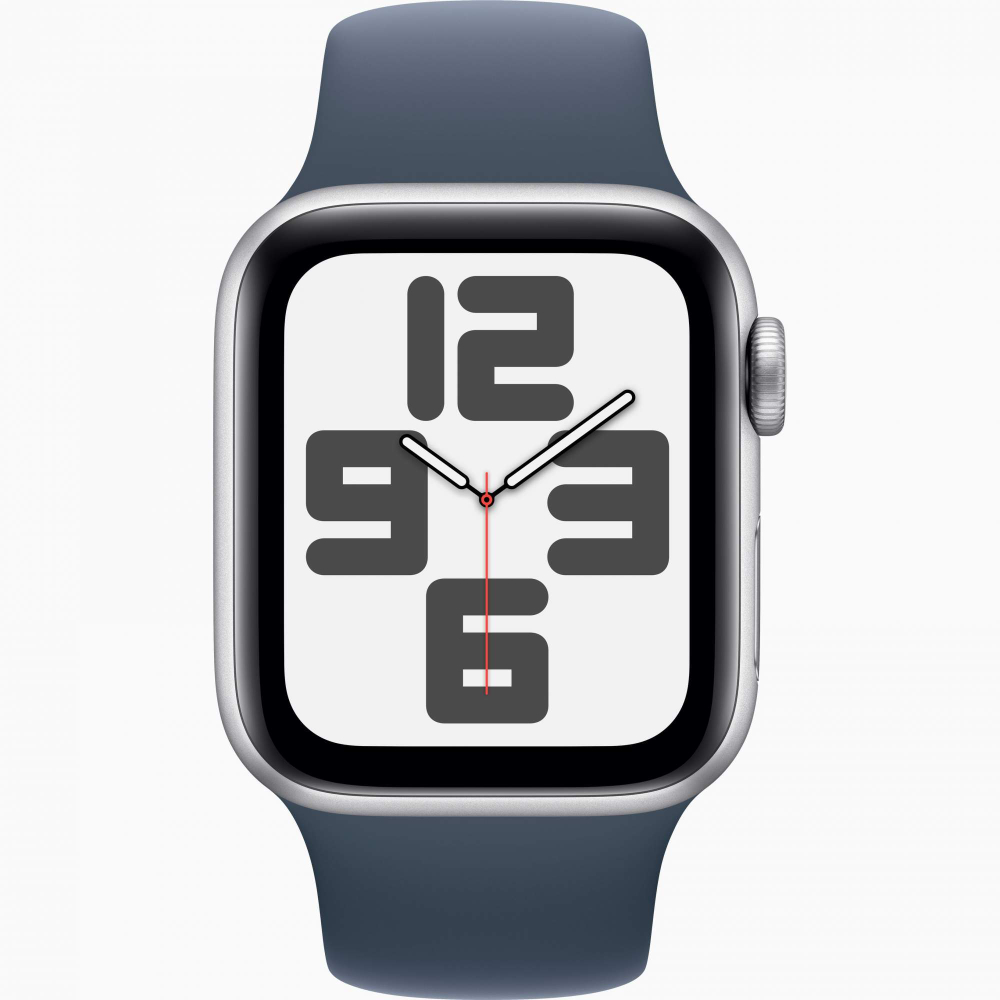 Смарт-часы Apple Watch SE2 40 mm, Silver Aluminum Case, SM, Storm Blue Sport Band