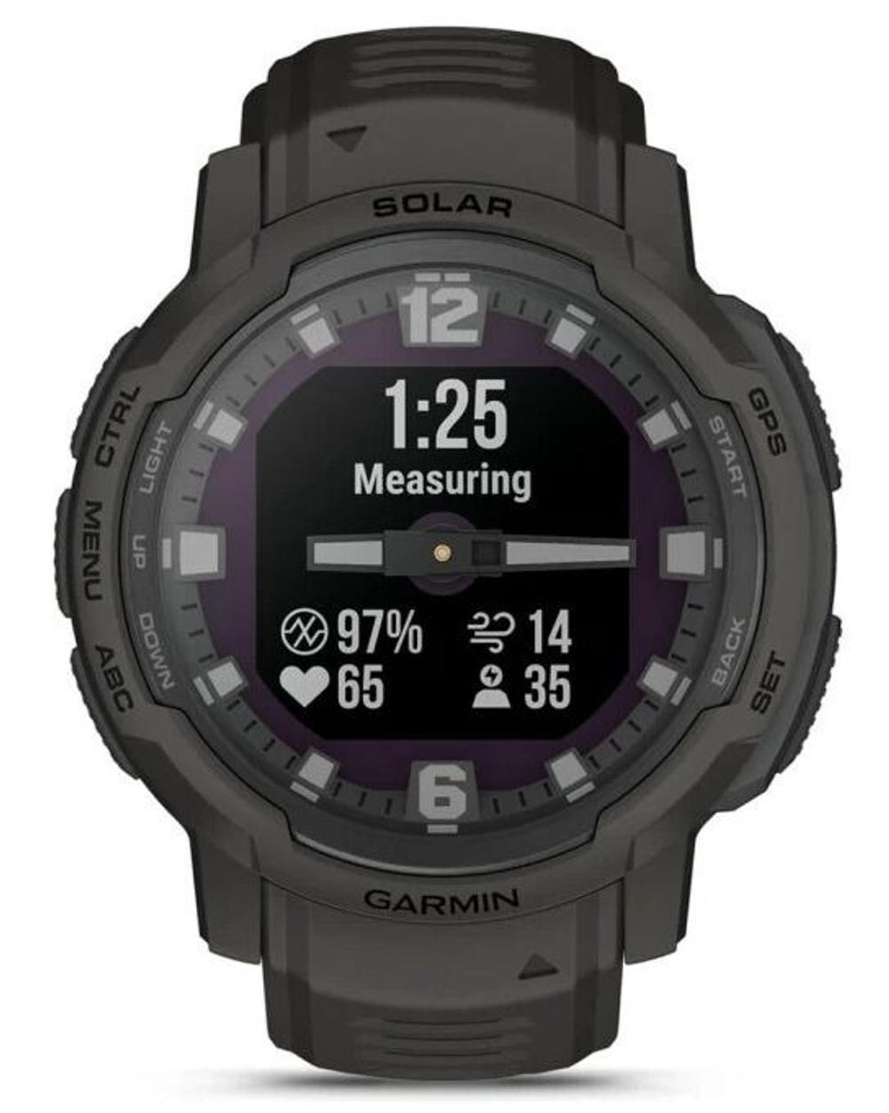 Наручные часы мужские GARMIN Instinct Crossover Solar черные