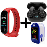 Смарт-часы BandRate Smart BRSM333PLBR-SET5 с беспроводными наушниками и пульсометром