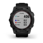 Часы Garmin Fenix 7X Solar титановый серый с черным ремешком