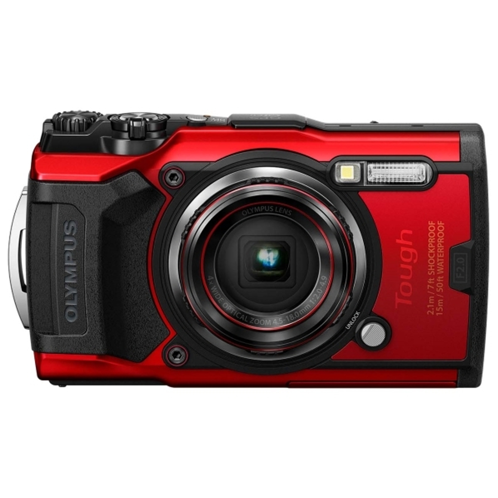 Фотоаппарат цифровой компактный Olympus Tough TG-6 Red