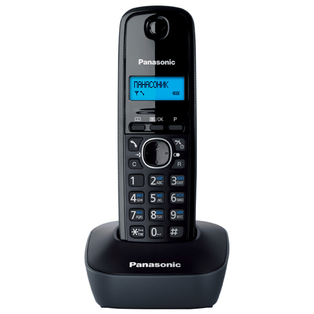 DECT телефон Panasonic KX-TG1611RUH черный, серый