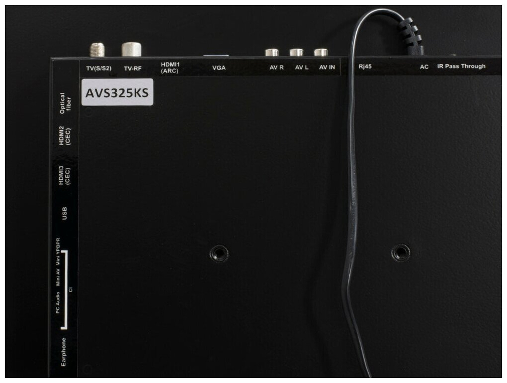 Avel встраиваемый смарт телевизор для кухни AVS325KSBF AVS325KS Black