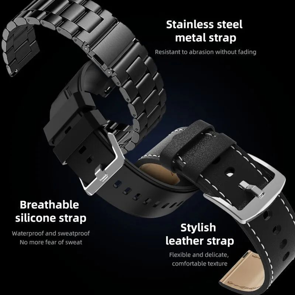 Умные часы ForAll Smart Watch круглые, серебристый