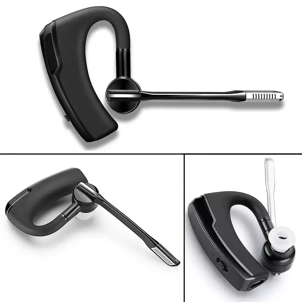 Беспроводная Bluetooth гарнитура Taymlux К6 PRO черная для 2-х смартфонов или телефонов