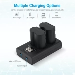 Аккумулятор Powerextra NP-W235, 2 шт + зарядное устройство FJ-W235USB-B