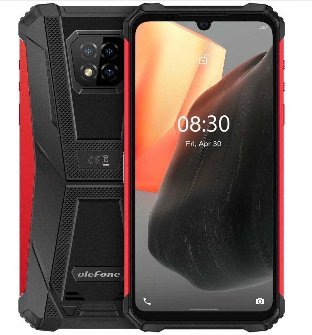 Смартфон Ulefone Armor 8 Pro 8/128GB черно-красный (00000419517)