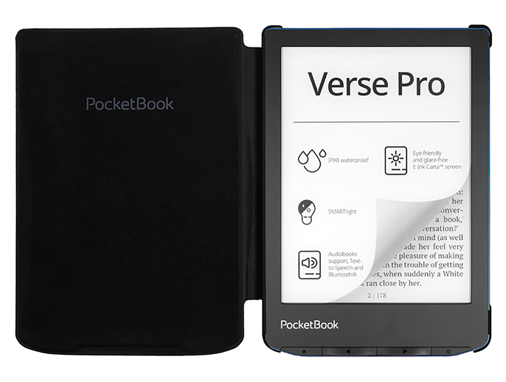 Электронная книга PocketBook 634 Verse Pro Azure + обложка Black