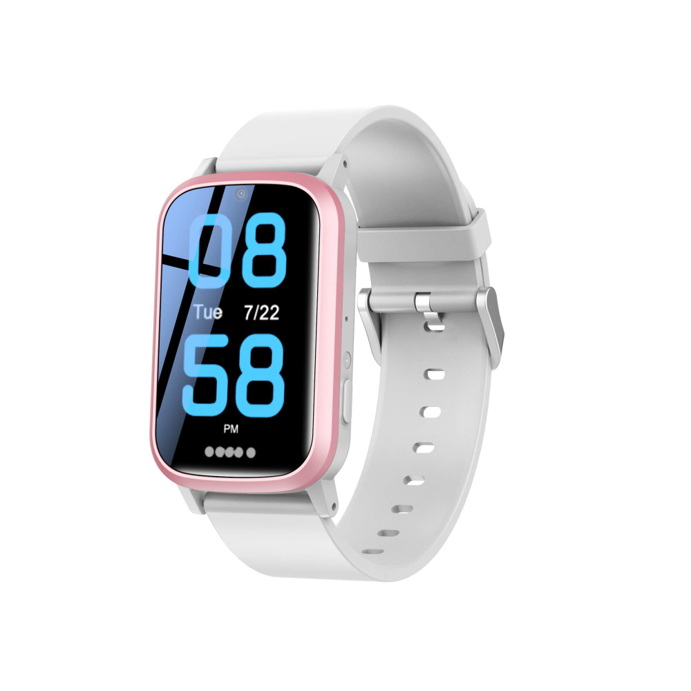 Детские смарт-часы Watch FA92 4G c GPS, кнопкой SOS и видеозвонком розовый/серебристый