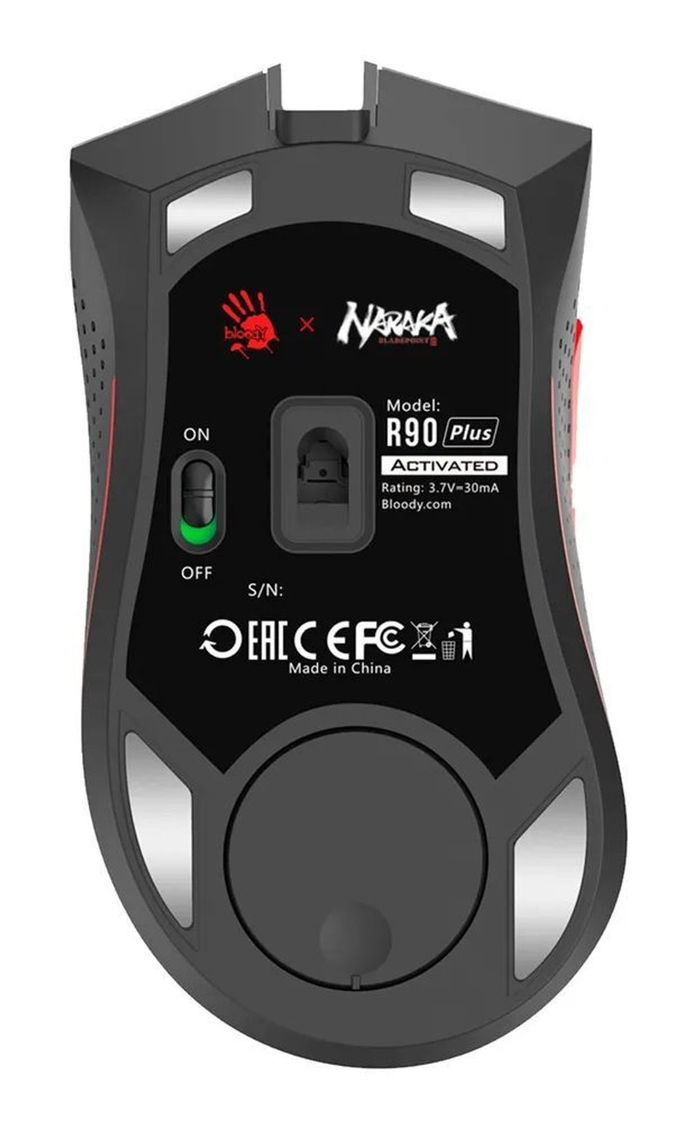Беспроводная игровая мышь A4Tech Bloody R90 Plus Naraka White