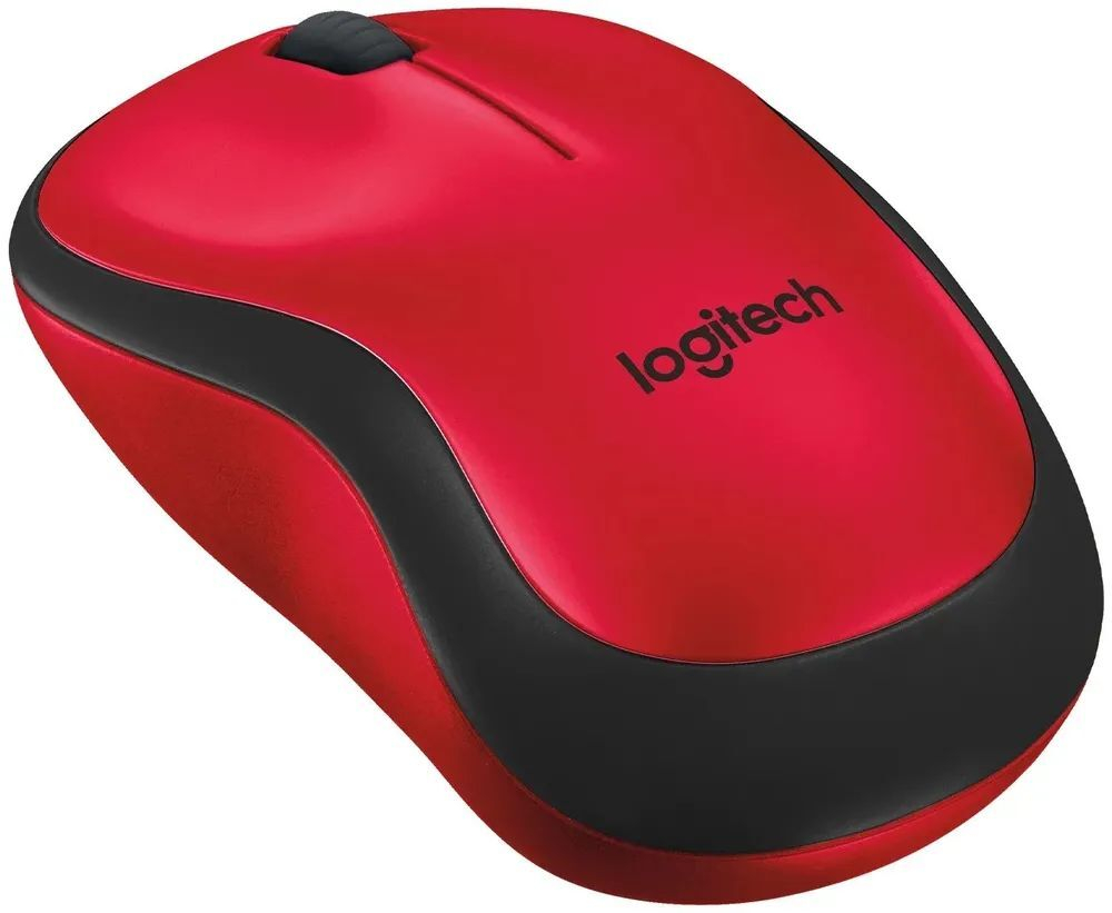 Беспроводная мышь Logitech M220 Silent Red/Black (910-004897)