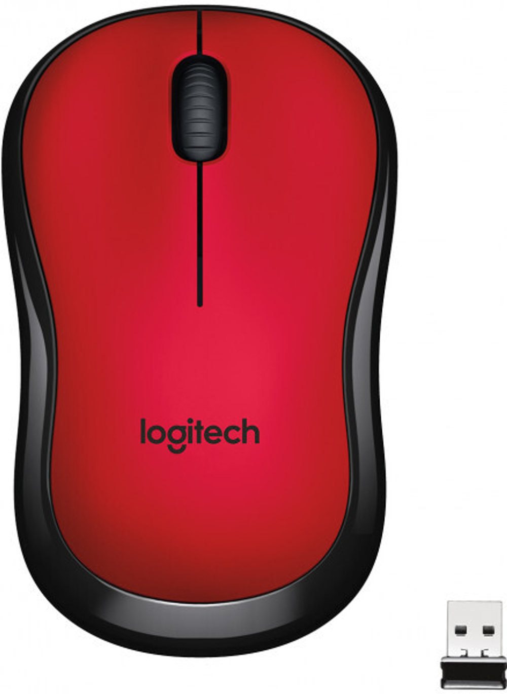 Беспроводная мышь Logitech M220 Silent красный (910-004897)