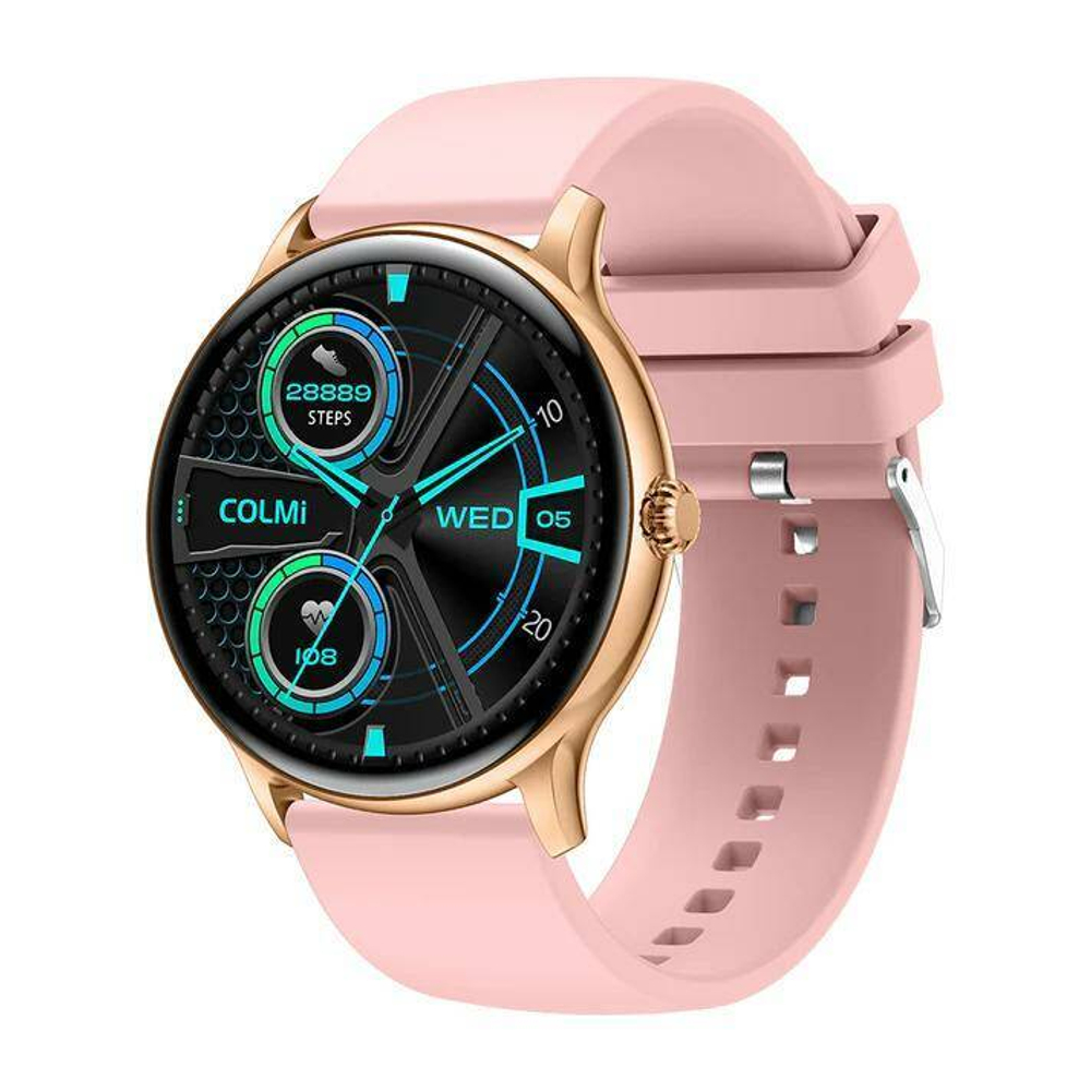 Умные часы Colmi i10 Silicone Strap Gold-Pink