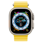 Apple Watch Ultra GPS + Cellular 49mm Titanium Case with Yellow Ocean Band