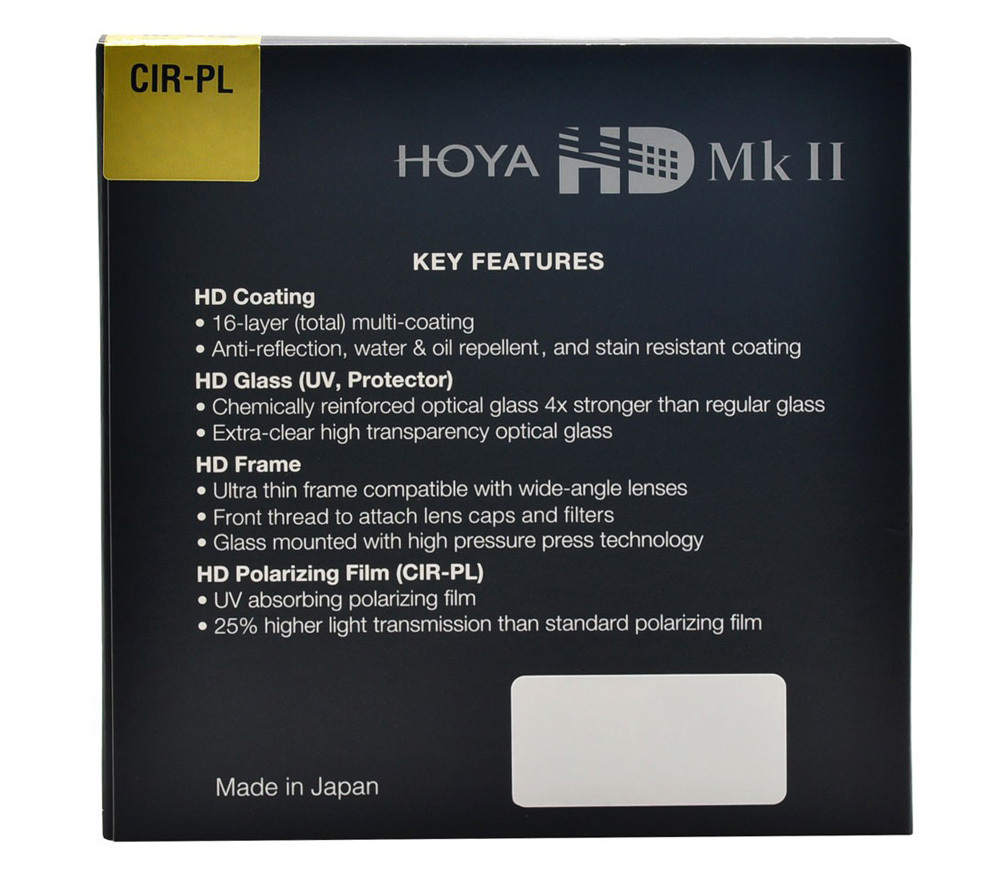 Светофильтр поляризационный 82 мм Hoya CIR-PL HD II
