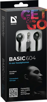 Наушники Defender Basic 604 Black