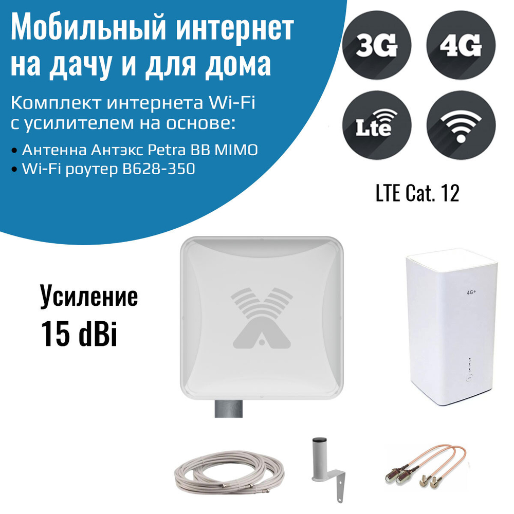 Wi-Fi роутер с внешней антенной NETGIM B628-350 Petra BB (11222)