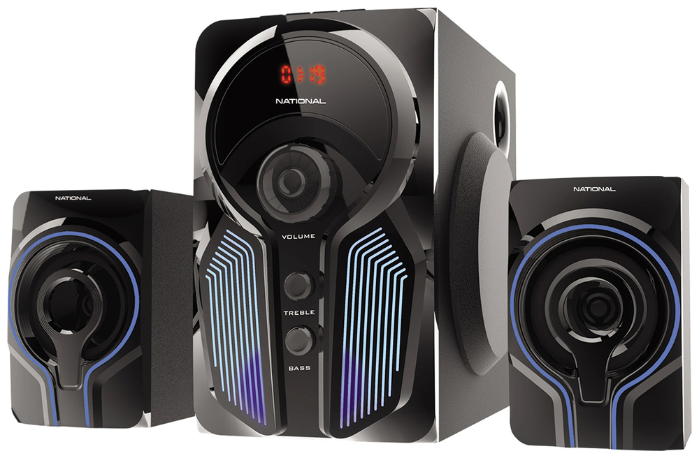 Колонки компьютерные NATIONAL NAS-1250 Black