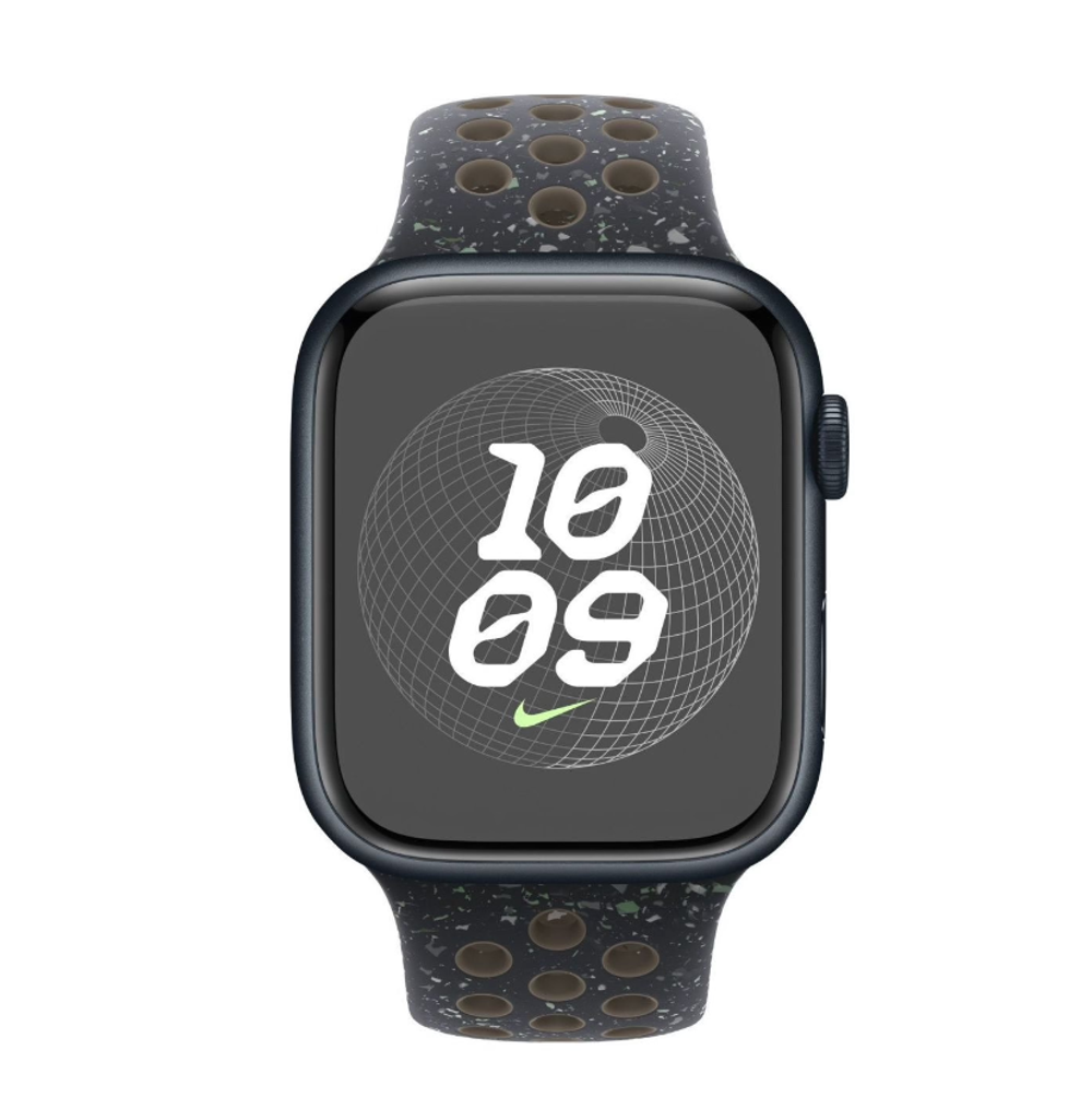 Смарт-часы Apple Watch S9 45mm Midnight Aluminium Sky Nike Sport M/L (MR9L3)