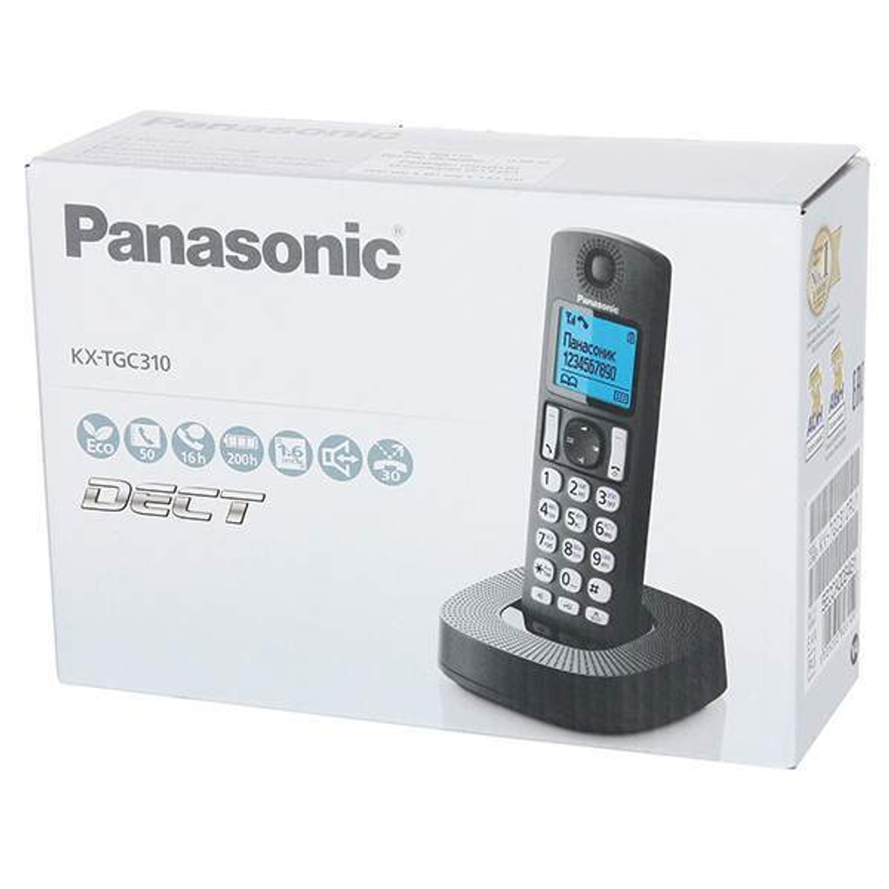 DECT телефон Panasonic KX-TGC310RU1 черный