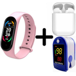 Смарт-часы BandRate Smart BRSM66BP-SET5 с беспроводными наушниками и пульсометром