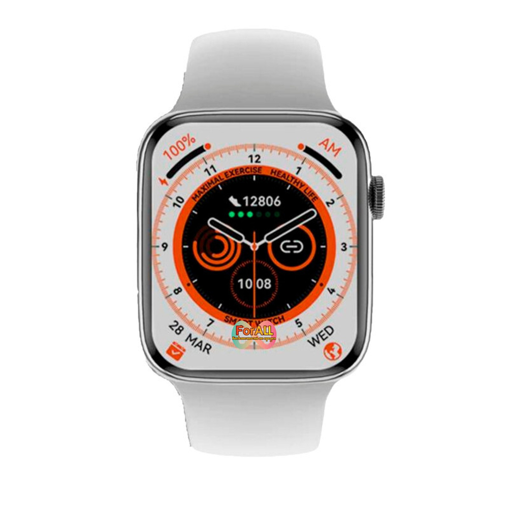 Смарт часы Smart watch x7 PLUS с полным экраном серебристые