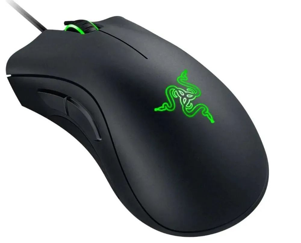 Игровая мышь Razer DeathAdder Essential Black/Green (RZ01-03850100-R3M1)